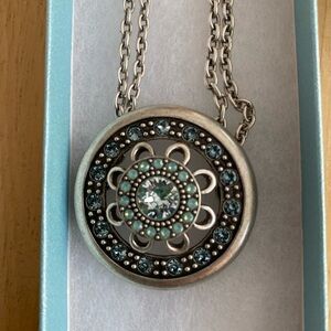 Touchstone Crystal Tribal Disc necklace